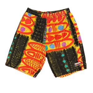 Vintage Grubbies Retro Abstract Print Shorts Beach Vacation Mens L